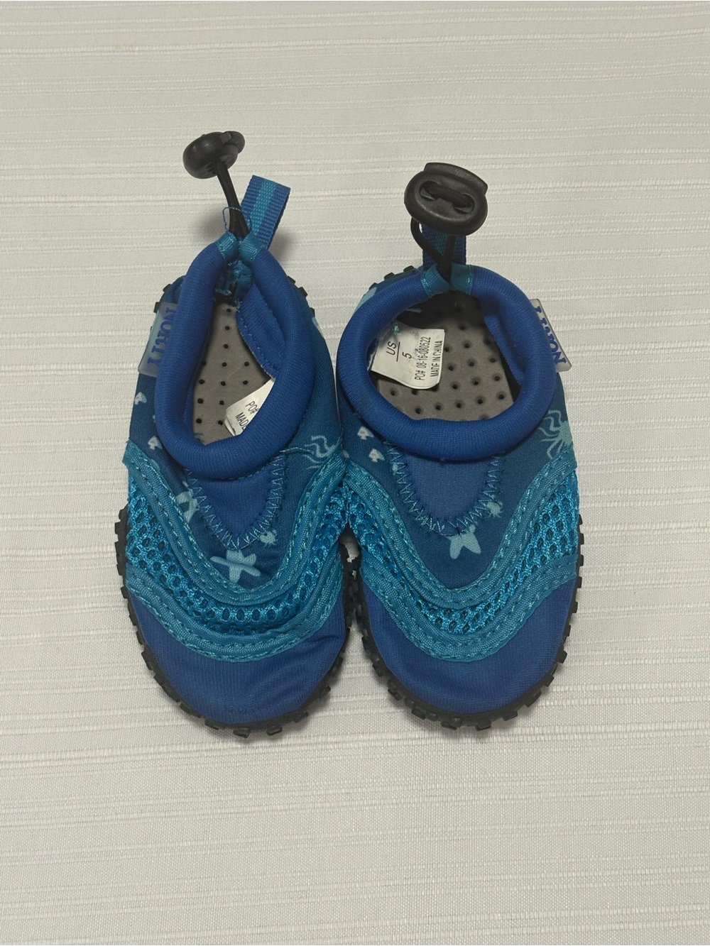Norty Blue Toddler Water Shoes Size 5
